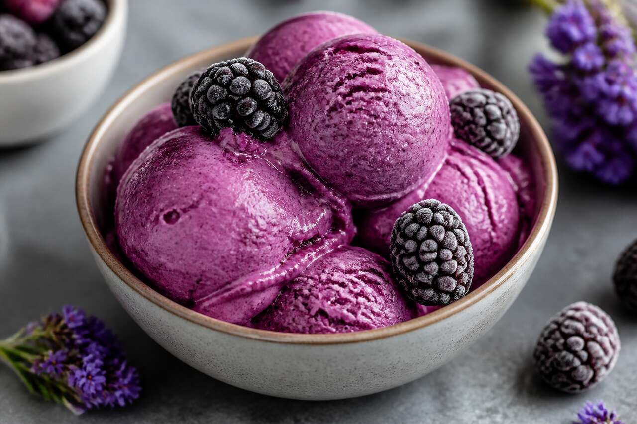 Glace à la mûre sans sorbetière : recette facile et rapide