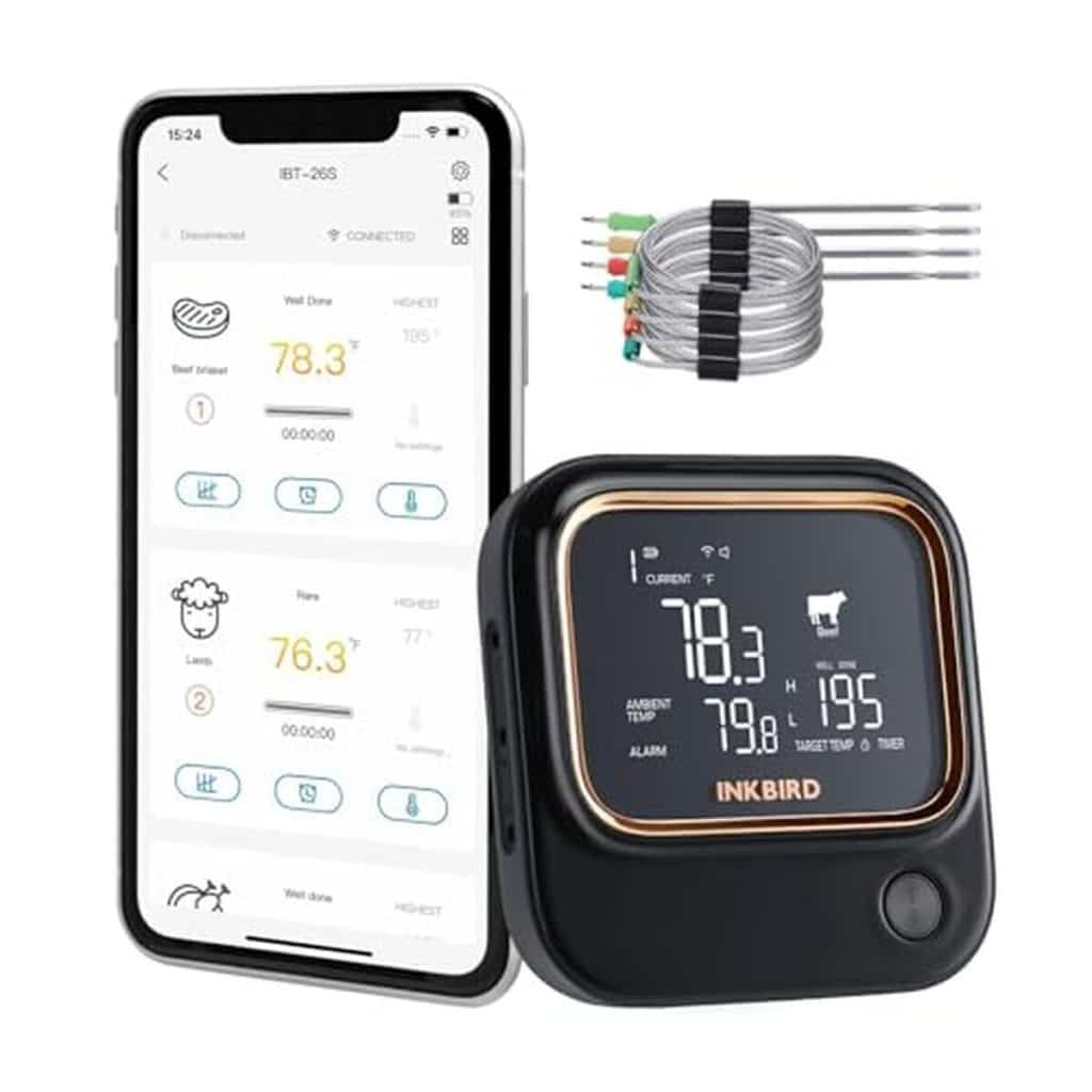 Test de l'Inkbird IBT-26S : thermomètre barbecue wifi à 4 sondes