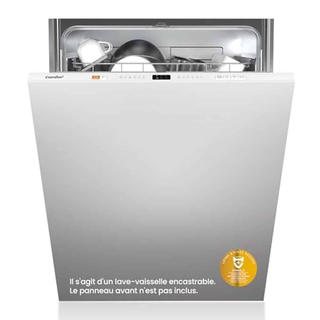 Test du lave-vaisselle Comfee' CDWPB1215PB-EU intégré avec lavage cloud wash