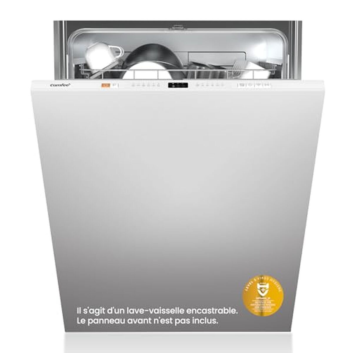 Test du lave-vaisselle Comfee' CDWPB1215PB-EU intégré avec lavage cloud wash