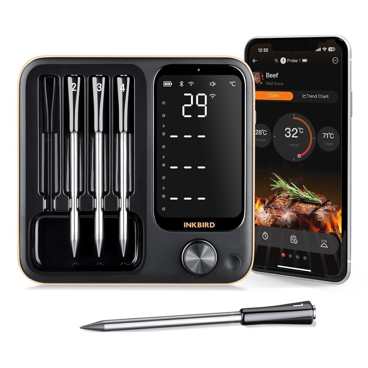 Test du thermomètre sans fil Inkbird INT-14-BW : l'outil parfait pour barbecue et fumoir